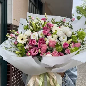 Art Bouquet rosa-weiss-gruen