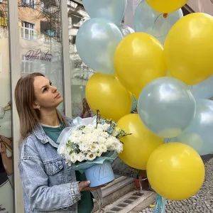 Flower Boxes blau gelb